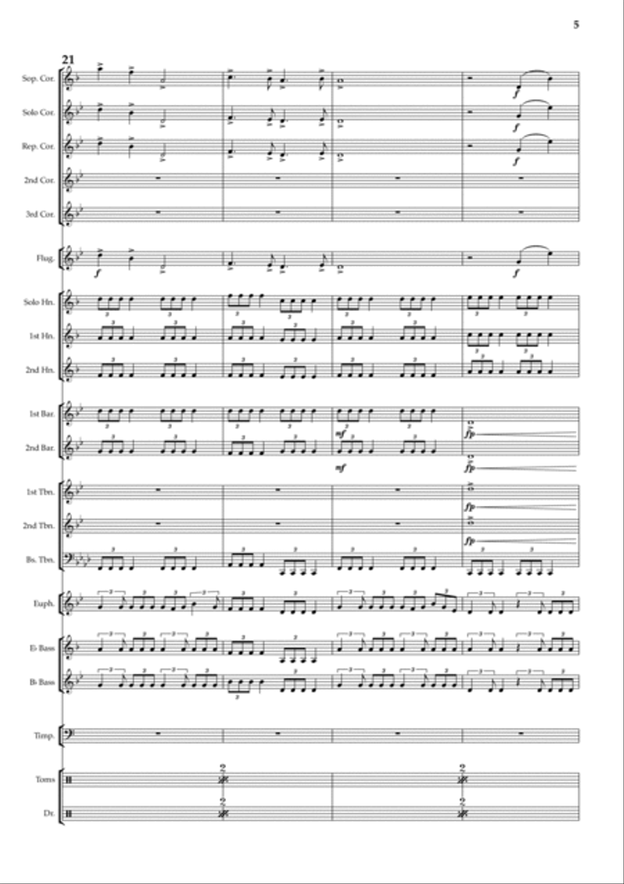 Dr. Who Dr. Who Brass Band scores gallery preview page 5