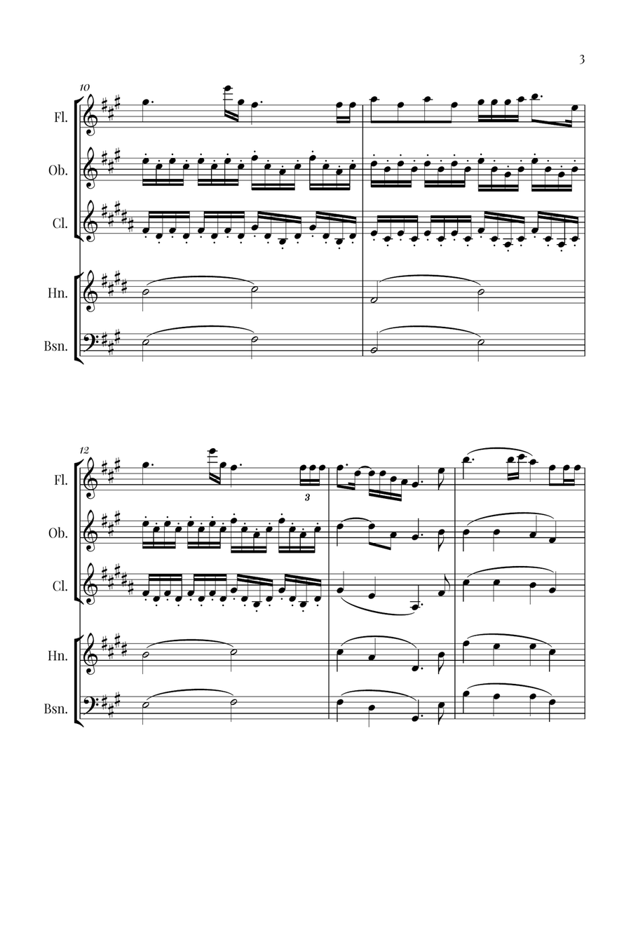 Die With A Smile Die With A Smile Woodwind Quintet scores gallery preview page 3