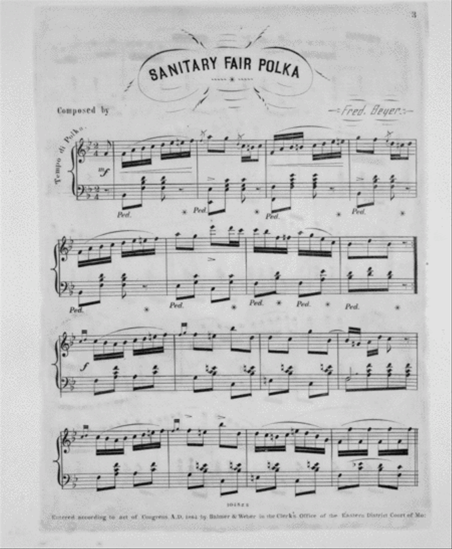 Sanitary Fair Polka Piano Solo scores gallery preview page 2