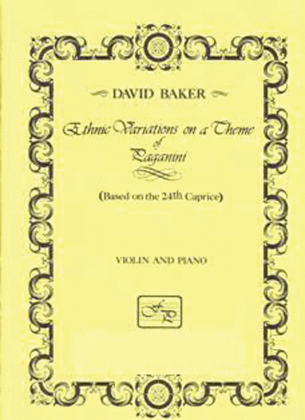 Book cover for Ethnic Variations on a Theme of Paganini