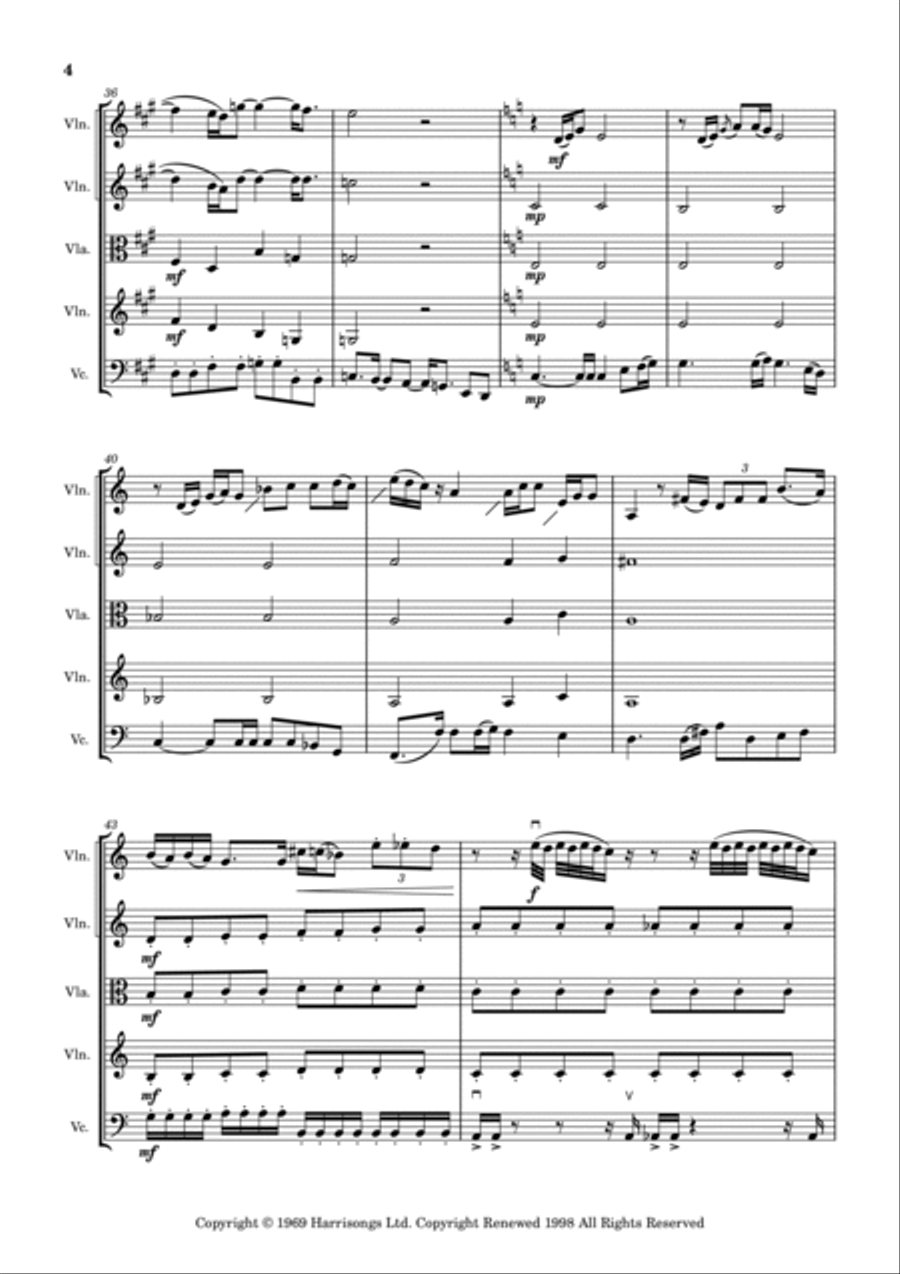 Something String Quartet scores gallery preview page 4