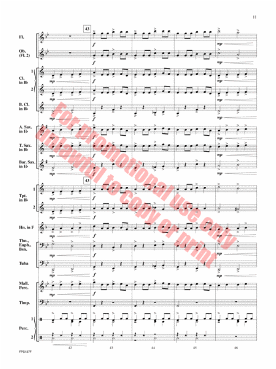 Stryker Concert Band scores gallery preview page 12