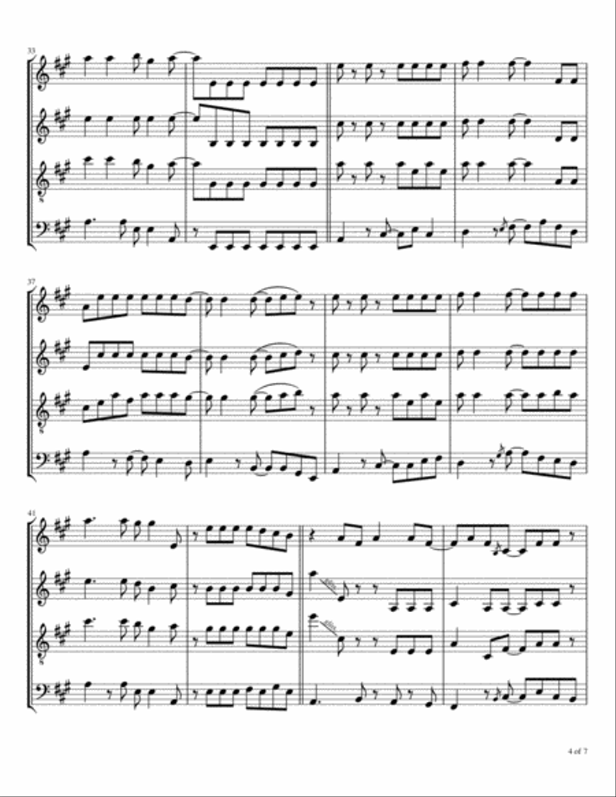 Big Red Car Woodwind Quartet scores gallery preview page 5