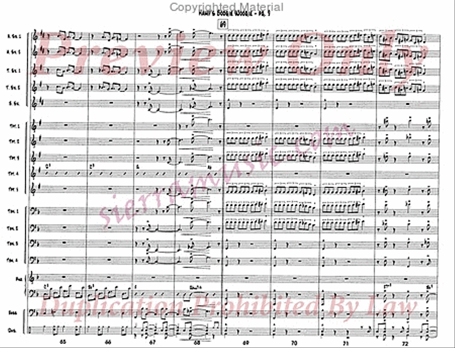 Hamp's Boogie Woogie Jazz Ensemble scores gallery preview page 10