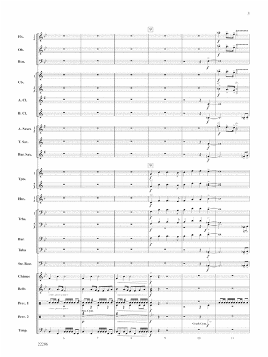 Christmas Fanfares: Score Concert Band scores gallery preview page 3