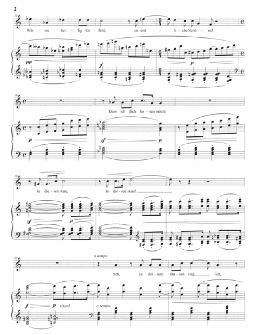 WOLF: Ganymed (transposed to D major) Piano, Vocal scores gallery preview page 3