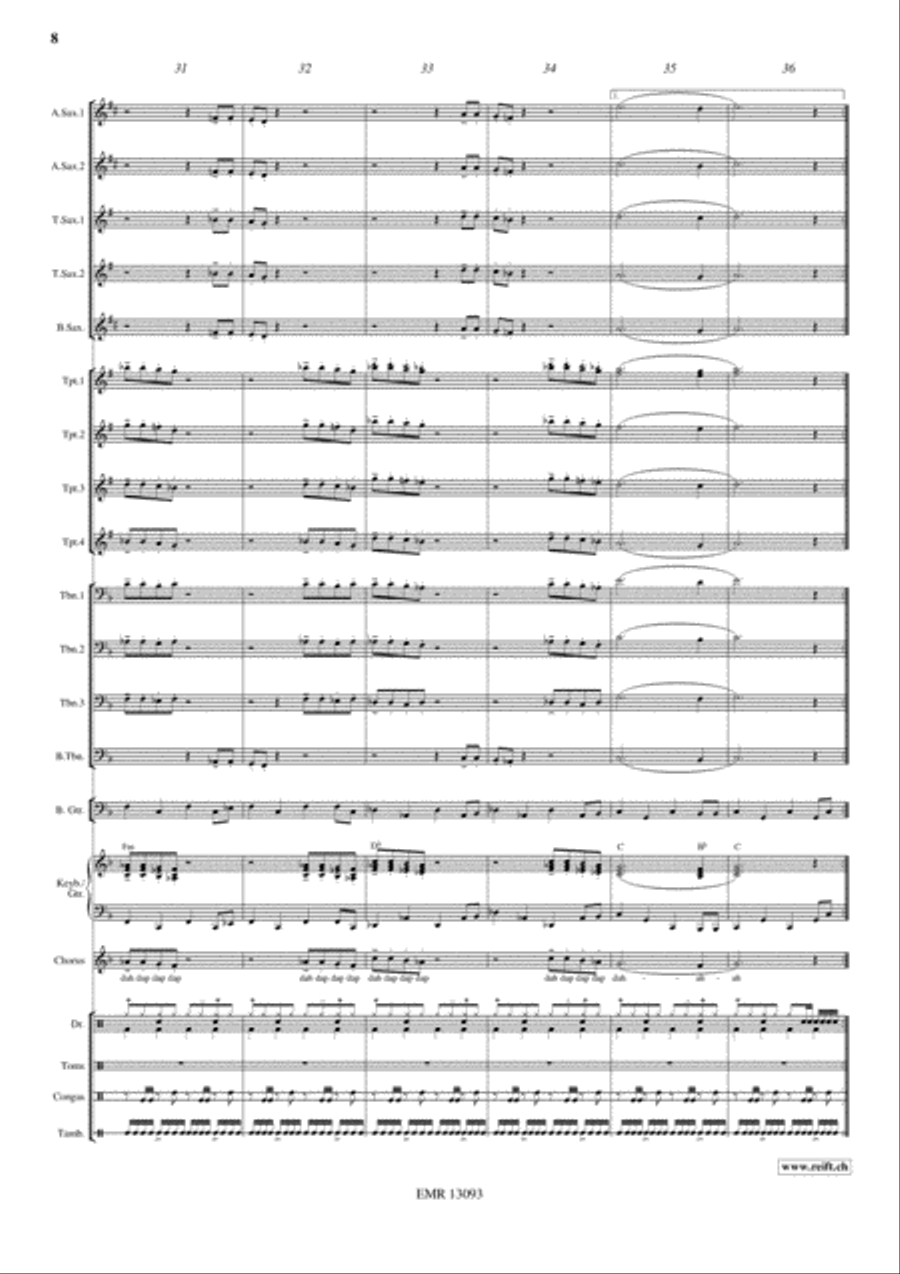 Disco Lady Big Band scores gallery preview page 9
