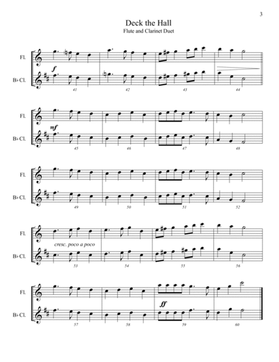 12 Christmas & Holiday Duets for Flute and Clarinet image number null