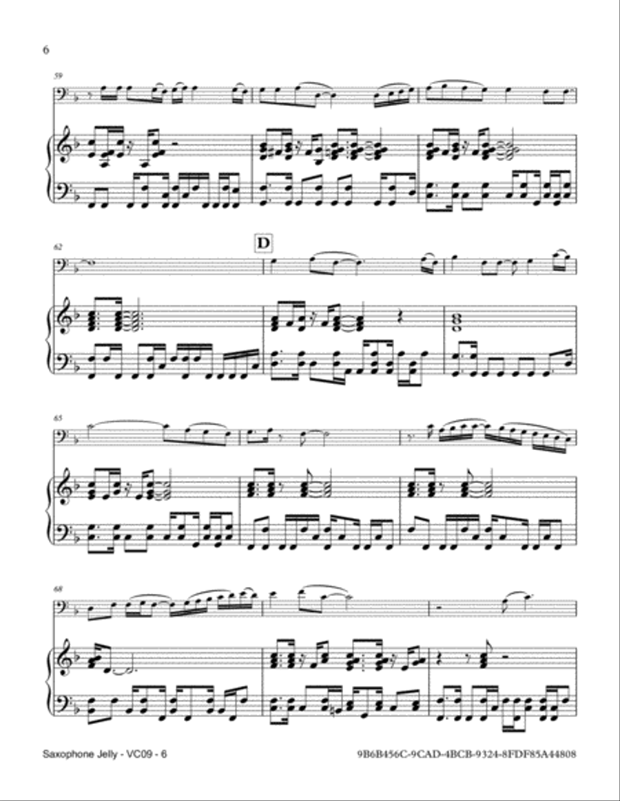Saxophone Jelly Saxophone scores gallery preview page 6