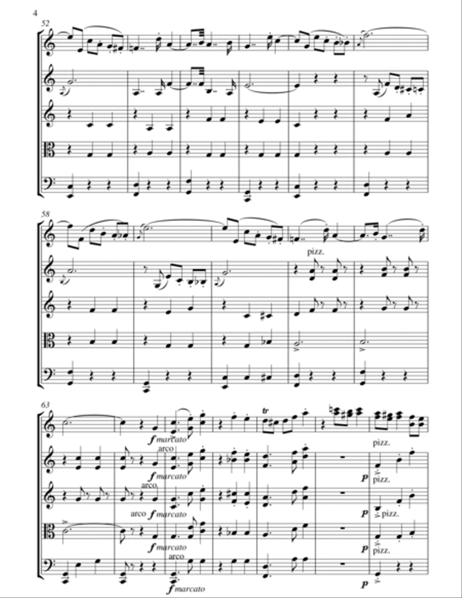 Kriesler : Liebesfraud for Violin Solo and String Orchestra String Orchestra scores gallery preview page 4