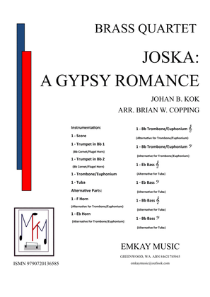Book cover for JOSKA: A GYPSY ROMANCE - BRASS QUARTET
