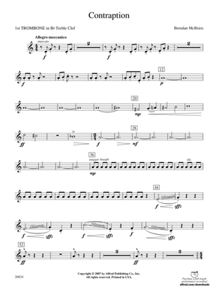 Contraption: (wp) 1st B-flat Trombone T.C.