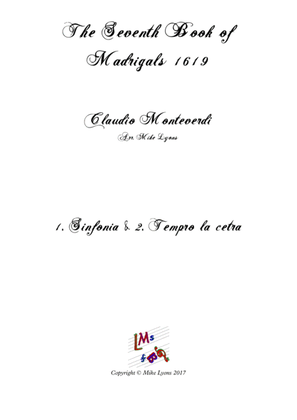 Monteverdi - The Seventh Book of Madrigals (1619) - 01. Sinfonia and Tempro la cetra a5
