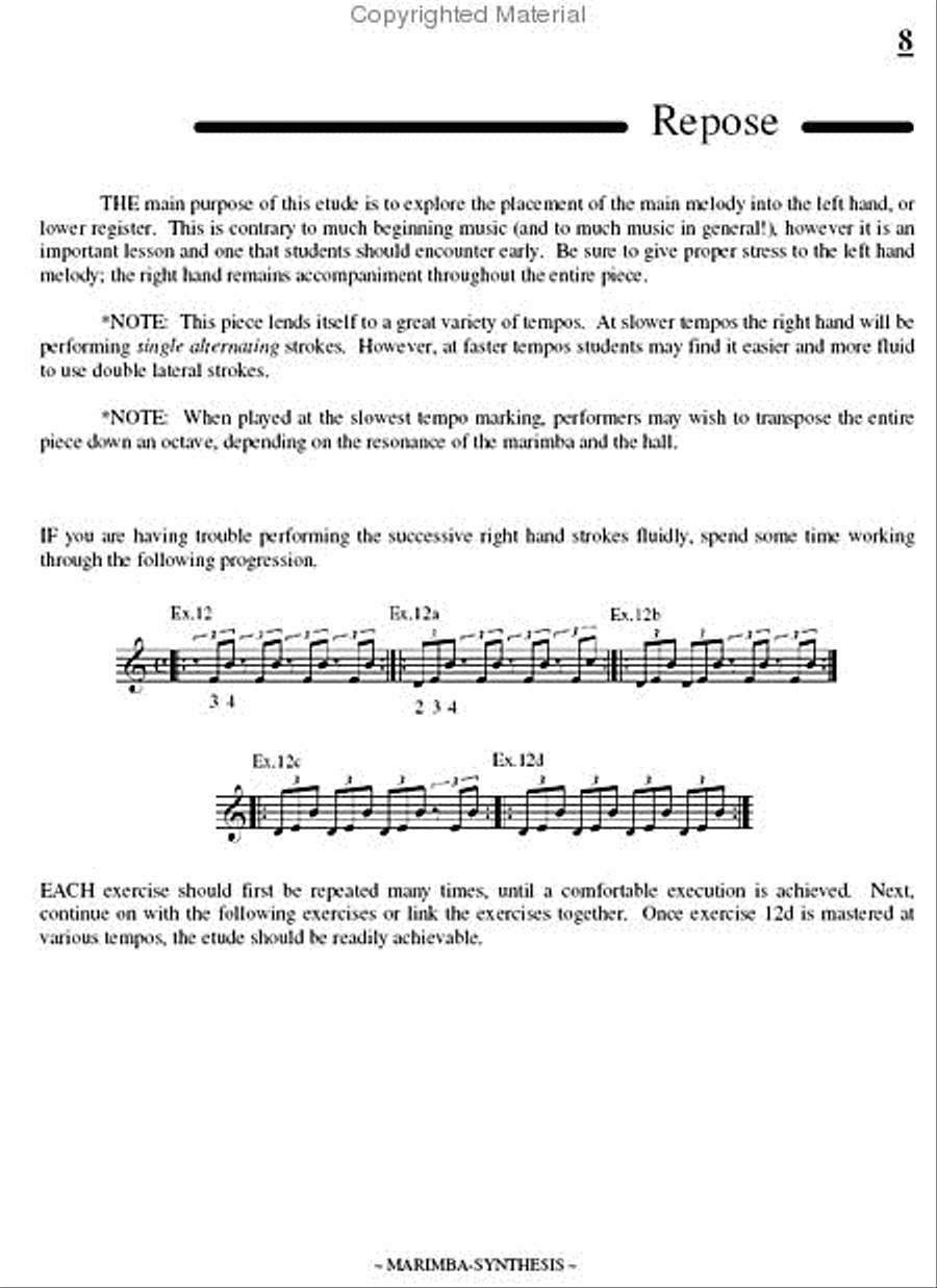 Marimba-Synthesis Marimba-Synthesis Marimba scores gallery preview page 2