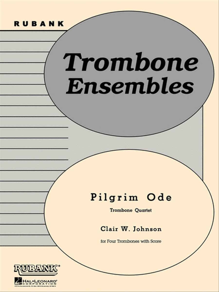 Pilgrim Ode Trombone Quartet scores gallery preview page 1