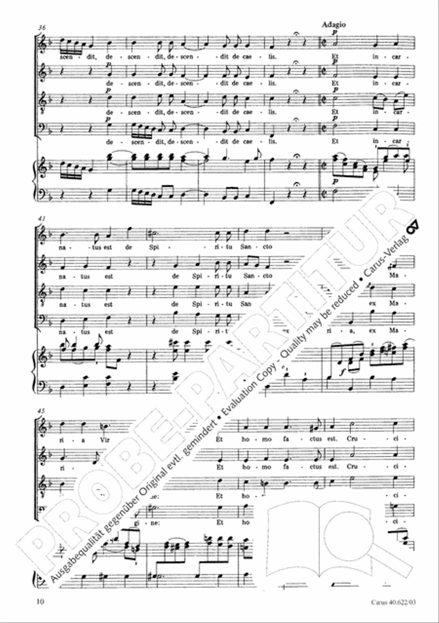 Missa brevis in D minor Missa brevis in D minor 4-Part scores gallery preview page 15