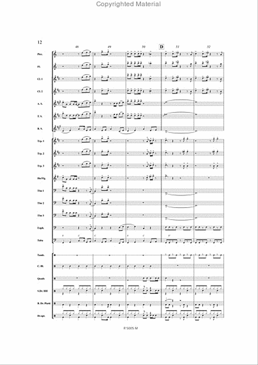 Think Think Marching Band scores gallery preview page 13