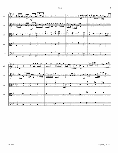 Handel: Triosonata in G minor HWV 393 Movement 1 Arranged for 2-Viola Quintet image number null