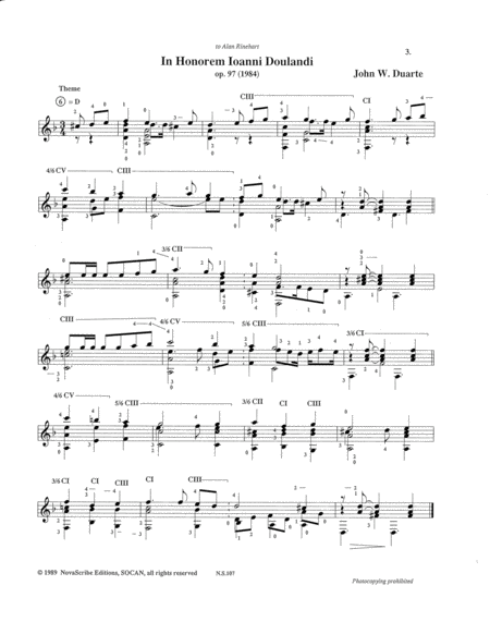 In Honorum Ioanni Doulandi op. 97 (1984)