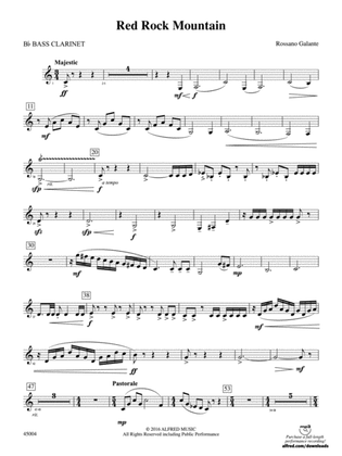 Red Rock Mountain: B-flat Bass Clarinet