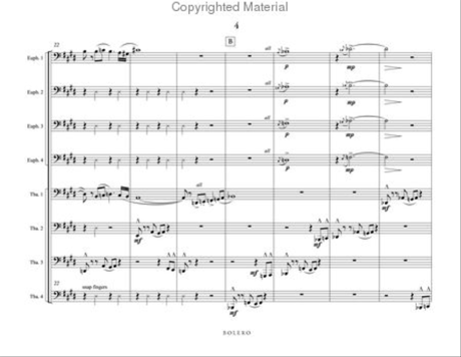 Bolero Bolero Brass Ensemble scores gallery preview page 6