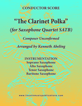 Book cover for Clarinet Polka (for Saxophone Quartet SATB)