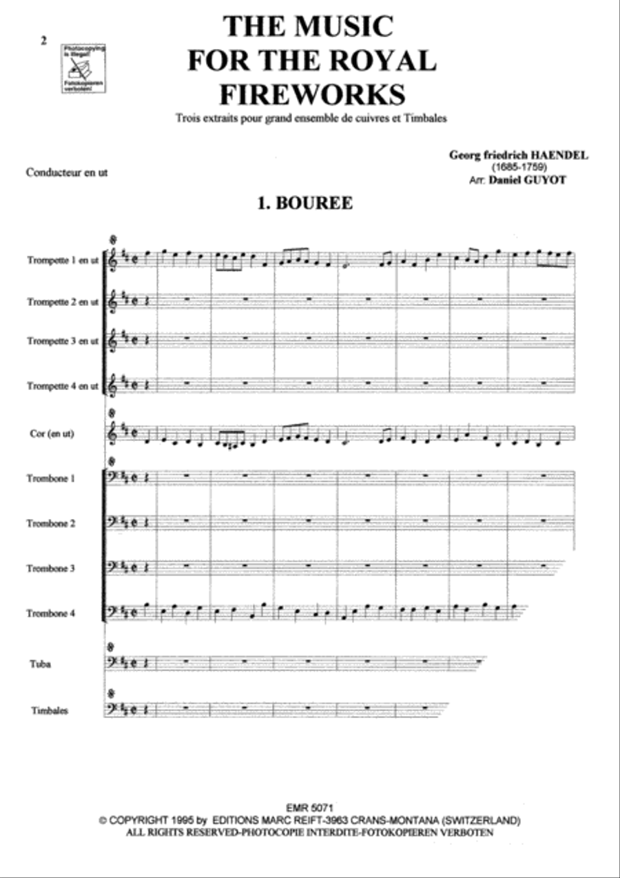 The Music For The Royal Fireworks