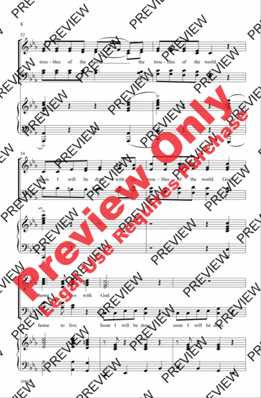 Trouble! - SoundTrax CD (CD only) Choir scores gallery preview page 8