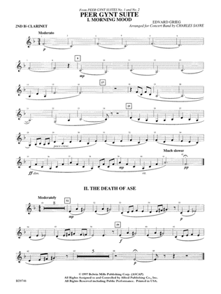 Peer Gynt Suite: 2nd B-flat Clarinet