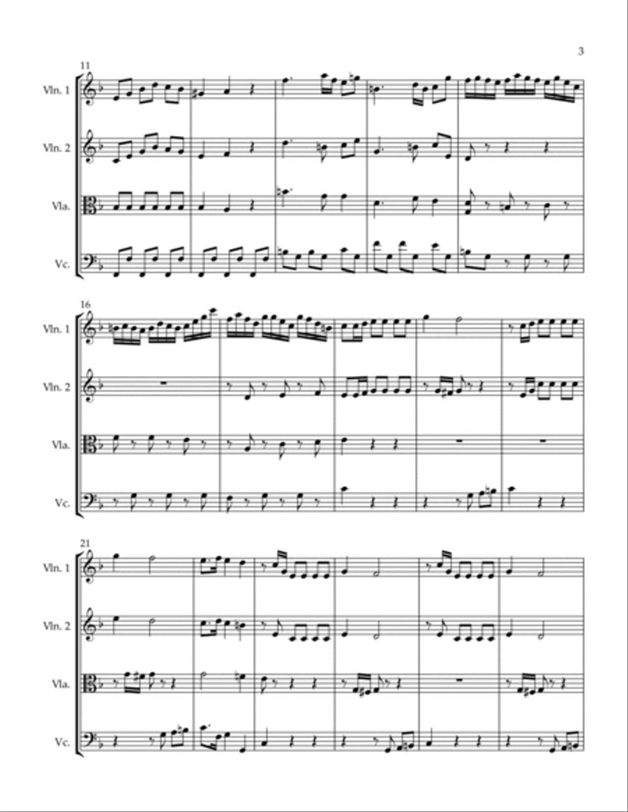 Con Spirito String Quartet scores gallery preview page 3