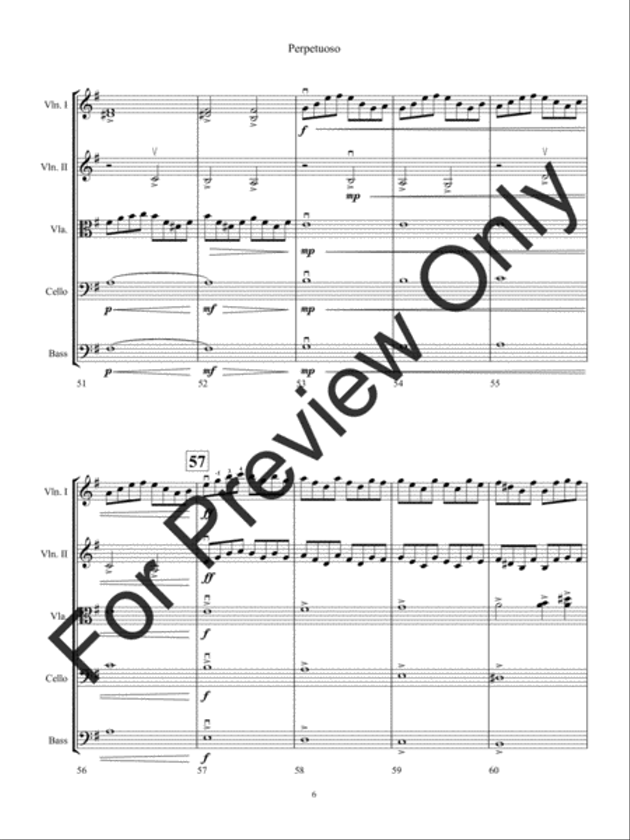 Perpetuoso (Score) Perpetuoso (Score) String Orchestra scores gallery preview page 9