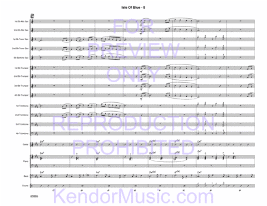 Isle of Blue Jazz Ensemble scores gallery preview page 10