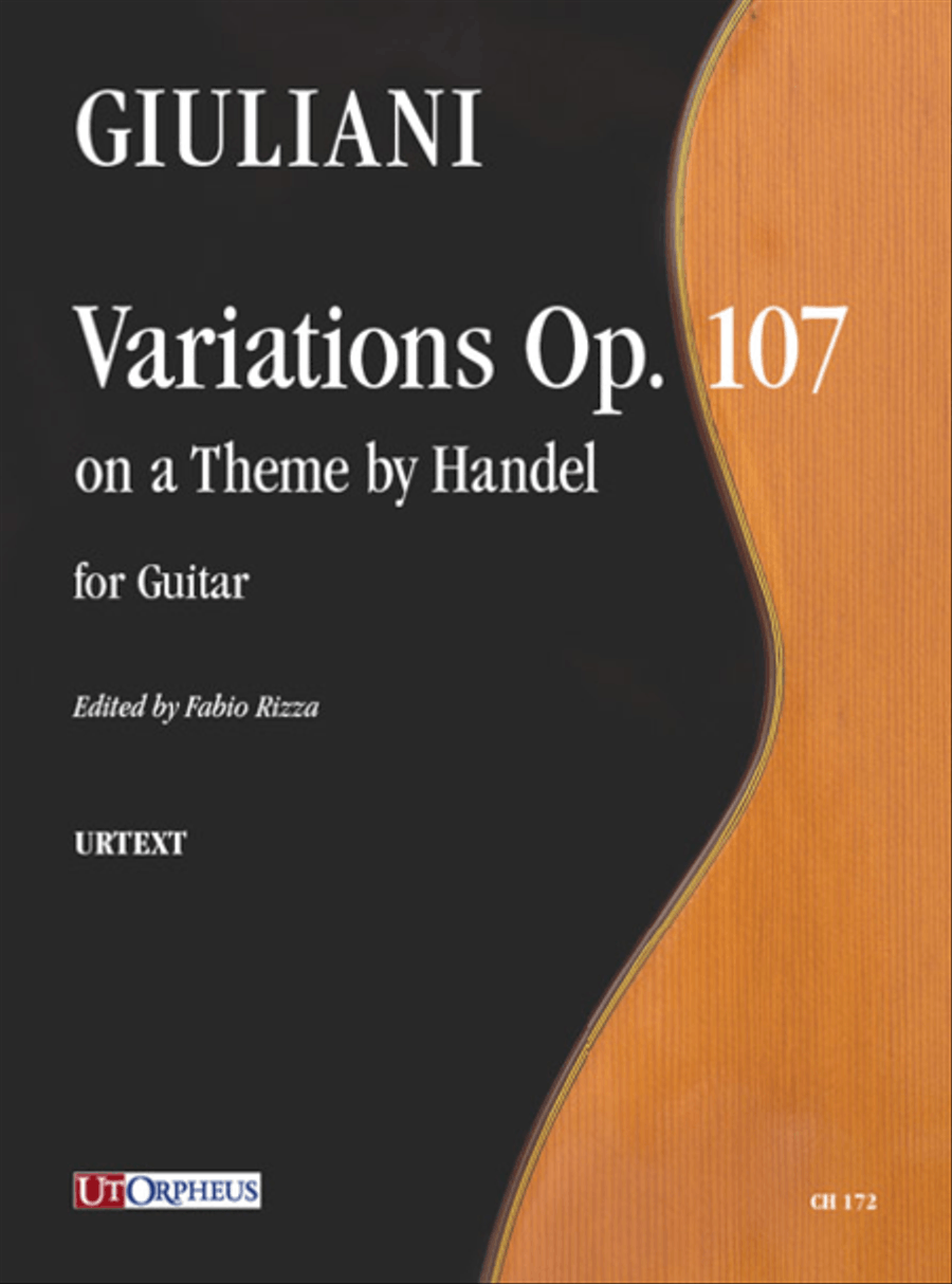 Variations Op. 107 on a Theme by Handel for Guitar Acoustic Guitar scores gallery preview page 1