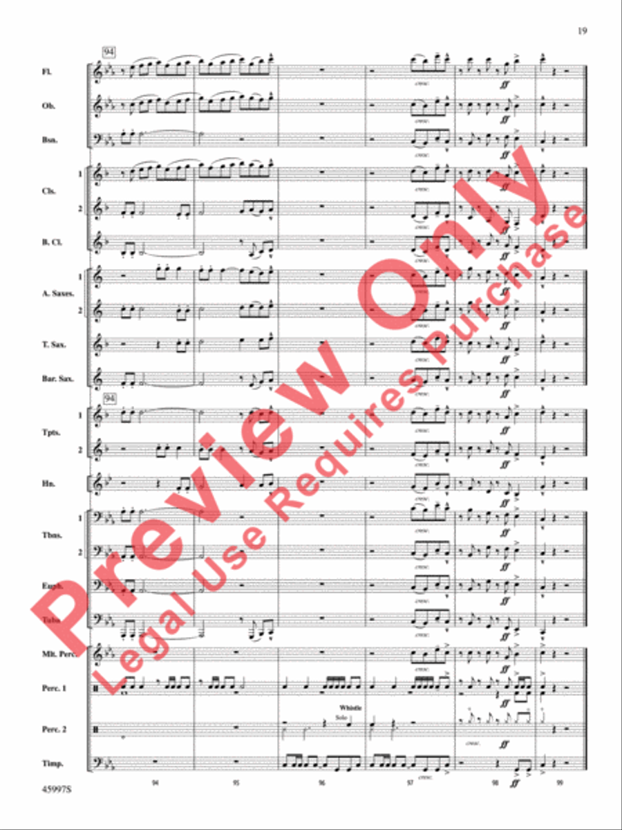 1st and Goal 1st and Goal Concert Band scores gallery preview page 20
