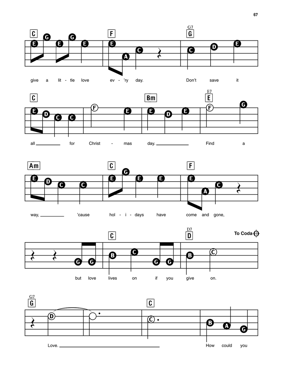 Don't Save It All For Christmas Day Electronic Keyboard scores gallery preview page 3