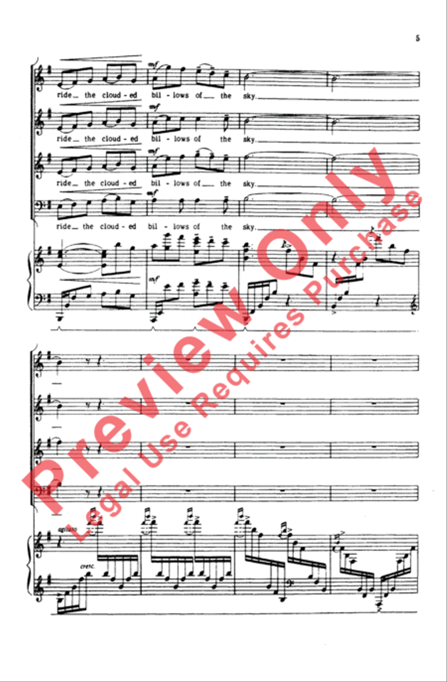 Feast of Lanterns 4-Part scores gallery preview page 4