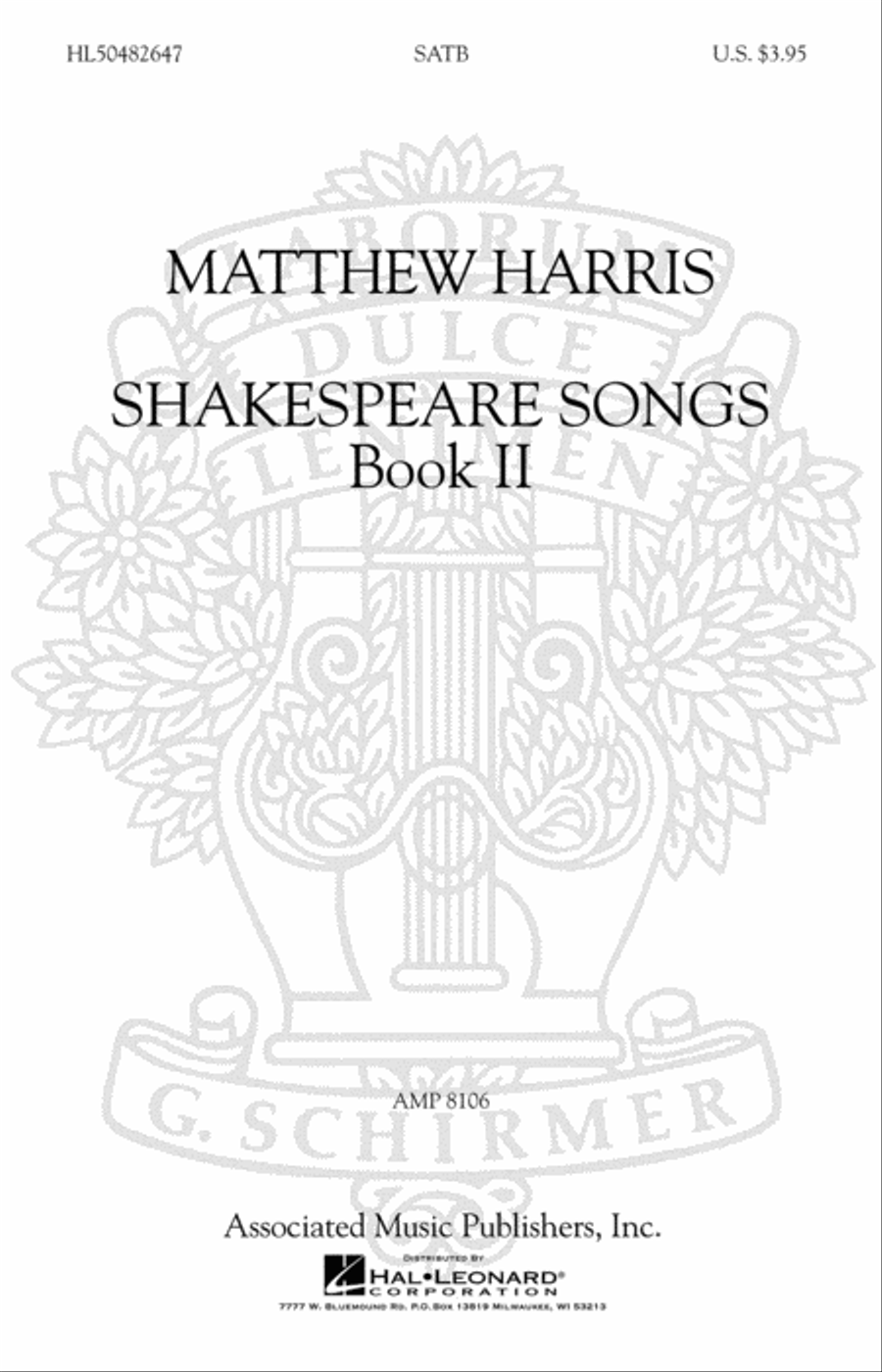 Shakespeare Songs, Book II 4-Part scores gallery preview page 1