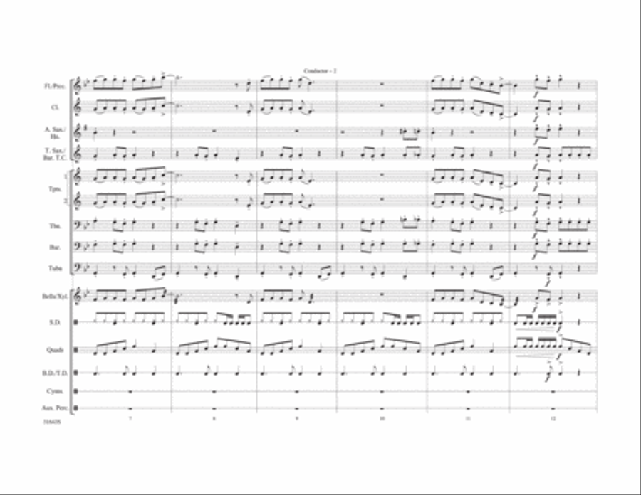 Play That Funky Music Marching Band scores gallery preview page 10