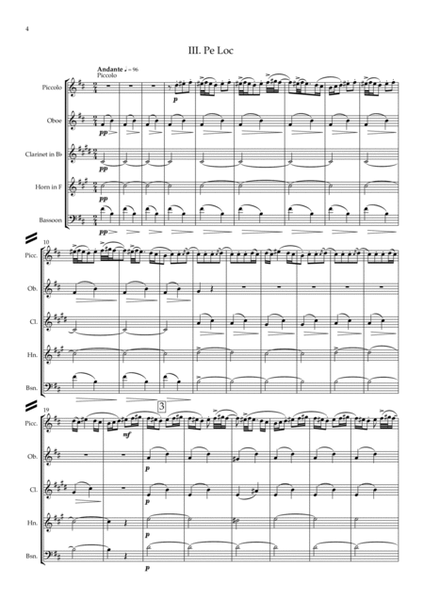 Bartók: Rumanian Folk Dances Sz.56 (Complete) - wind quintet image number null