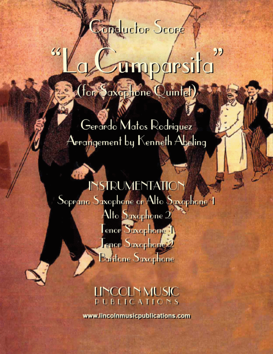 La Cumparsita (Tango) (for Saxophone Quintet SATTB or AATTB) Saxophone Quintet scores gallery preview page 1