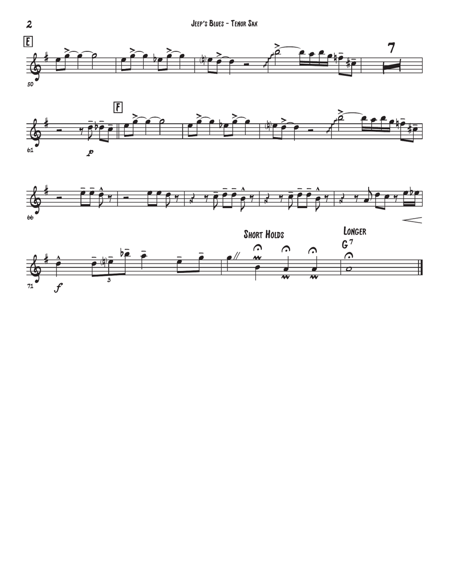 Jeep's Blues Large Ensemble scores gallery preview page 6