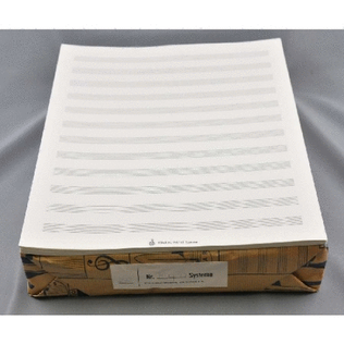 Music manuscript paper - Star 2000 12 staves