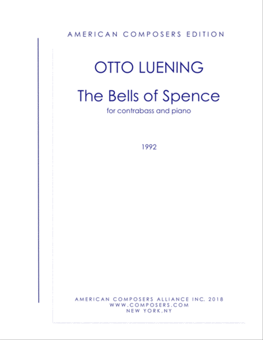 [Luening] The Bells of Spence Double Bass scores gallery preview page 1