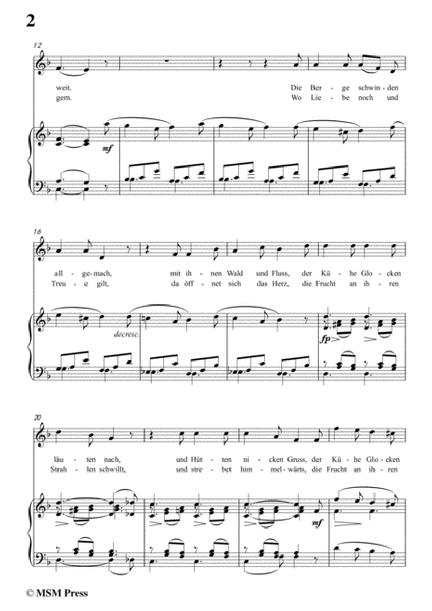 Schubert-Rückweg,in d minor,for Voice&Piano image number null