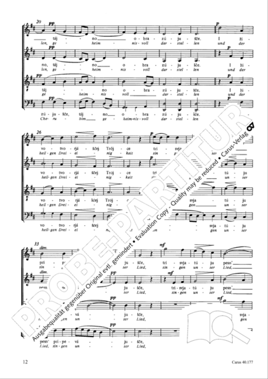 Neun liturgische Chore Collection / Songbook scores gallery preview page 13