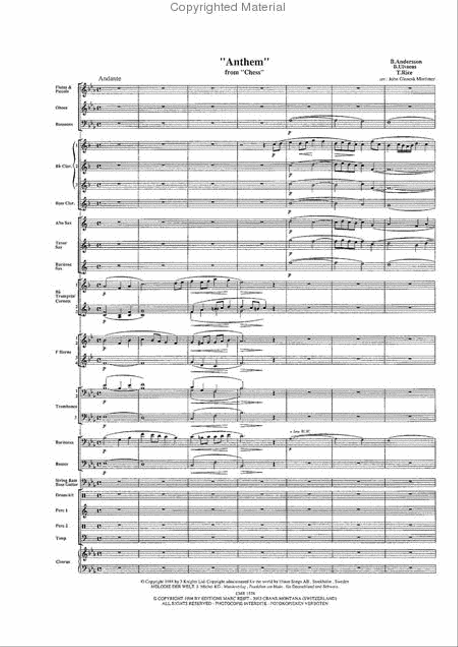 Anthem from Chess 4-Part scores gallery preview page 3