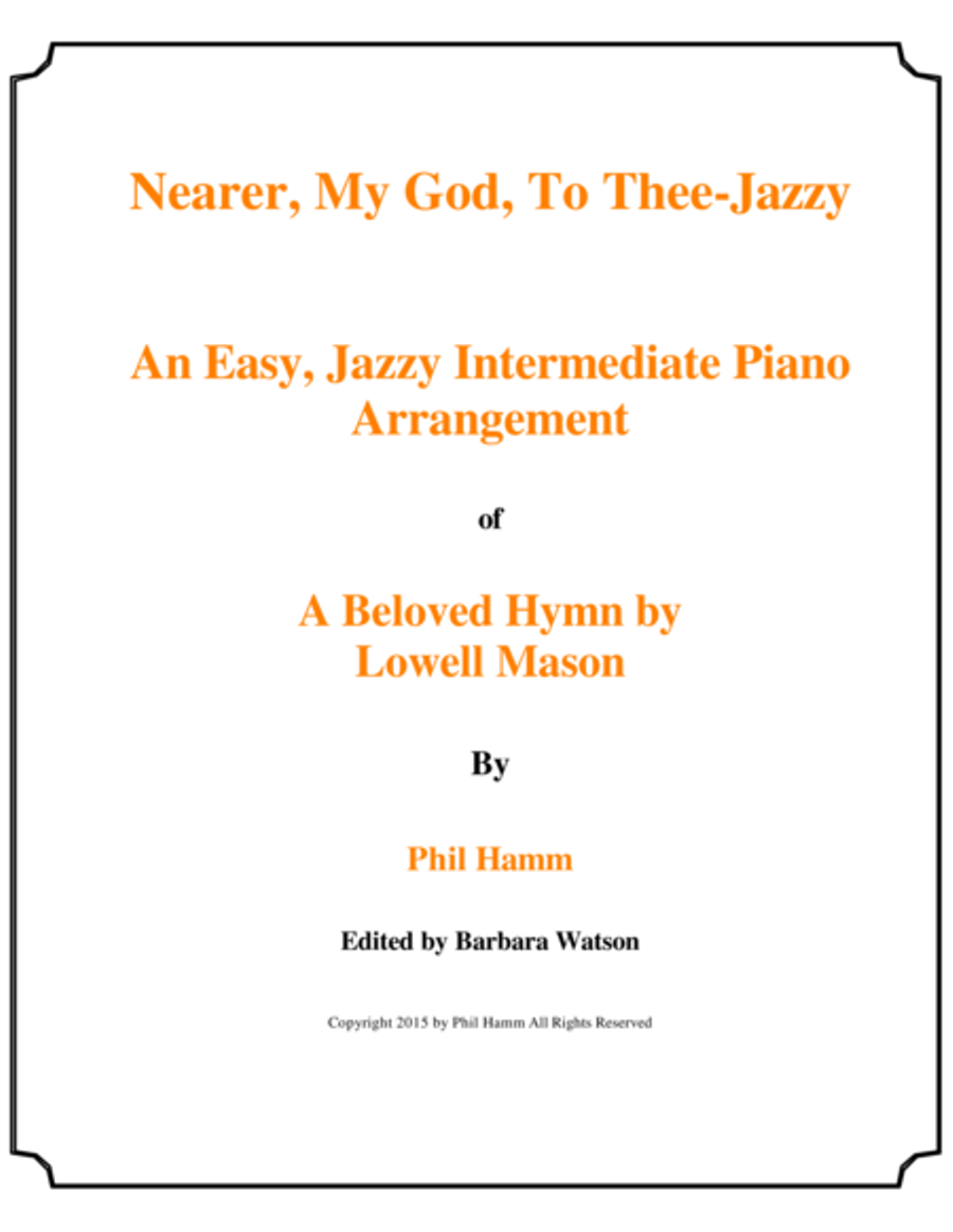 Nearer, My God, To Thee-Jazzy Easy Piano scores gallery preview page 1