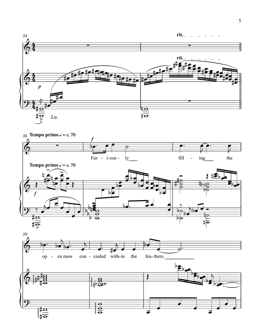 Reflections Piano, Vocal scores gallery preview page 6