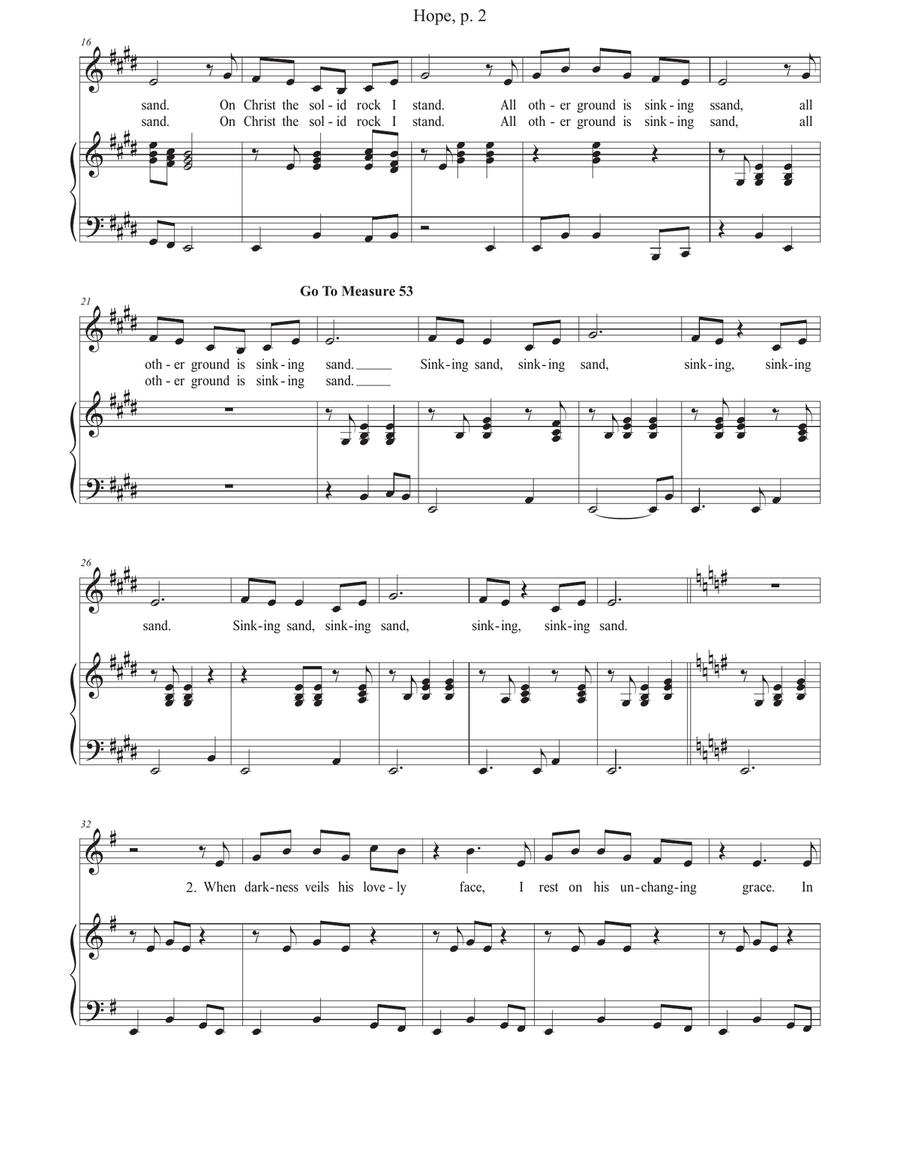 Hope Unison Choir scores gallery preview page 2
