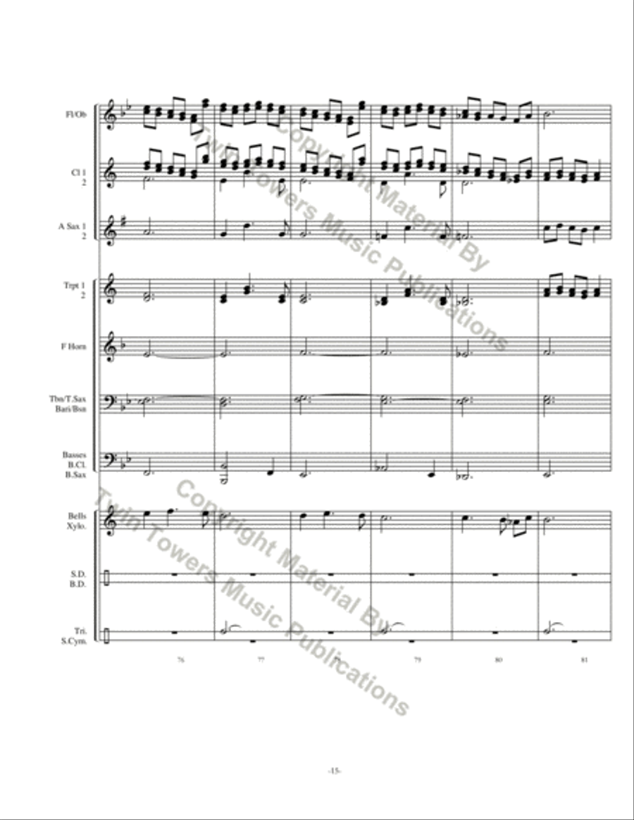 Rondo Concert Band scores gallery preview page 16